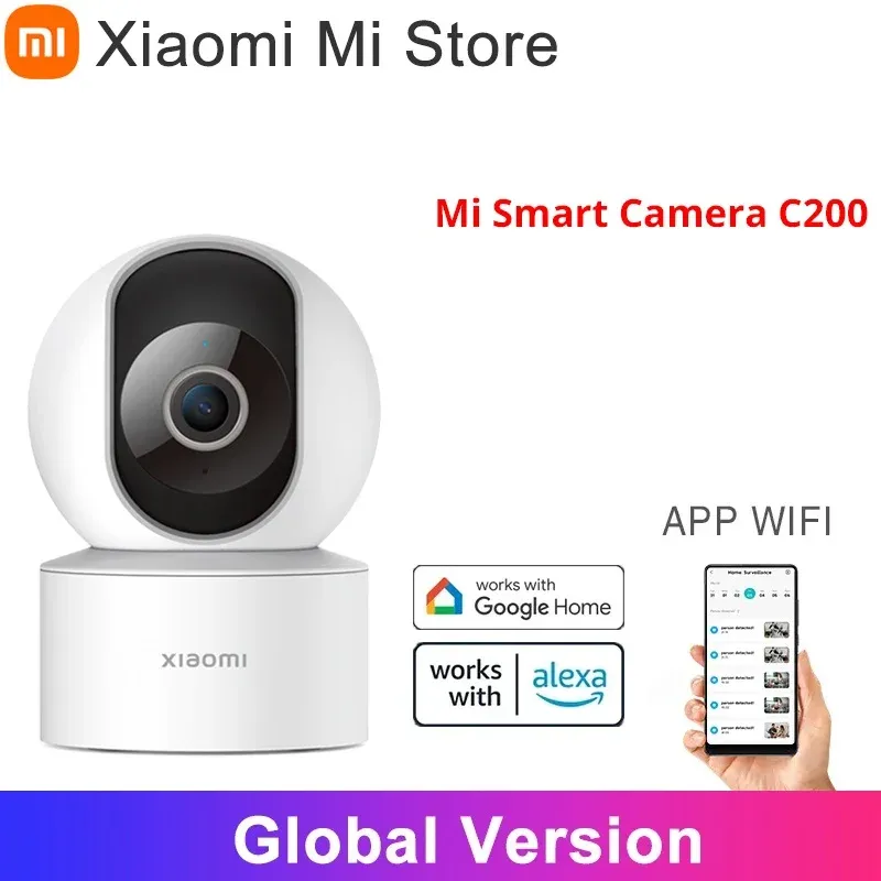 Steuerung der globalen Version Xiaomi Smart Camera C200 1080p Sicherheitsschutz AI Human Detection WiFi IPTV 360 ° Rotation Nachtsicht