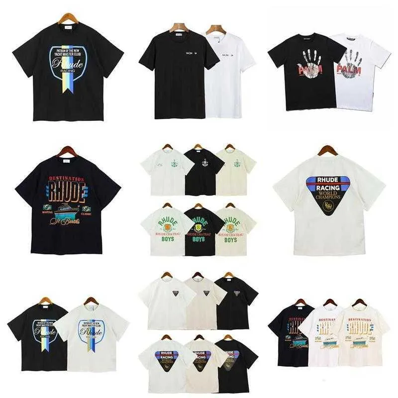 Neue neue Modemarke T -Shirt Rhude Angel Herren Designer T -Shirt Frauen Kleidung Mann Kurzarm Großhändler T -Shirts Femme atmungsaktive luxuriöse Vintage Loose Tops Tees