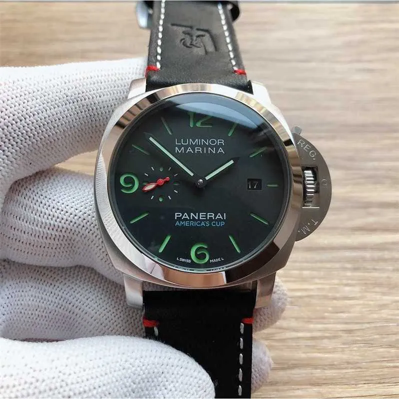 Automatyczne zegarki Szwajcarskie zegarek ruchu PAM00732 Ruch automatyczny 44 mm mężczyzn zegarek marka Włoch Sport WristWatches Designer Nurd
