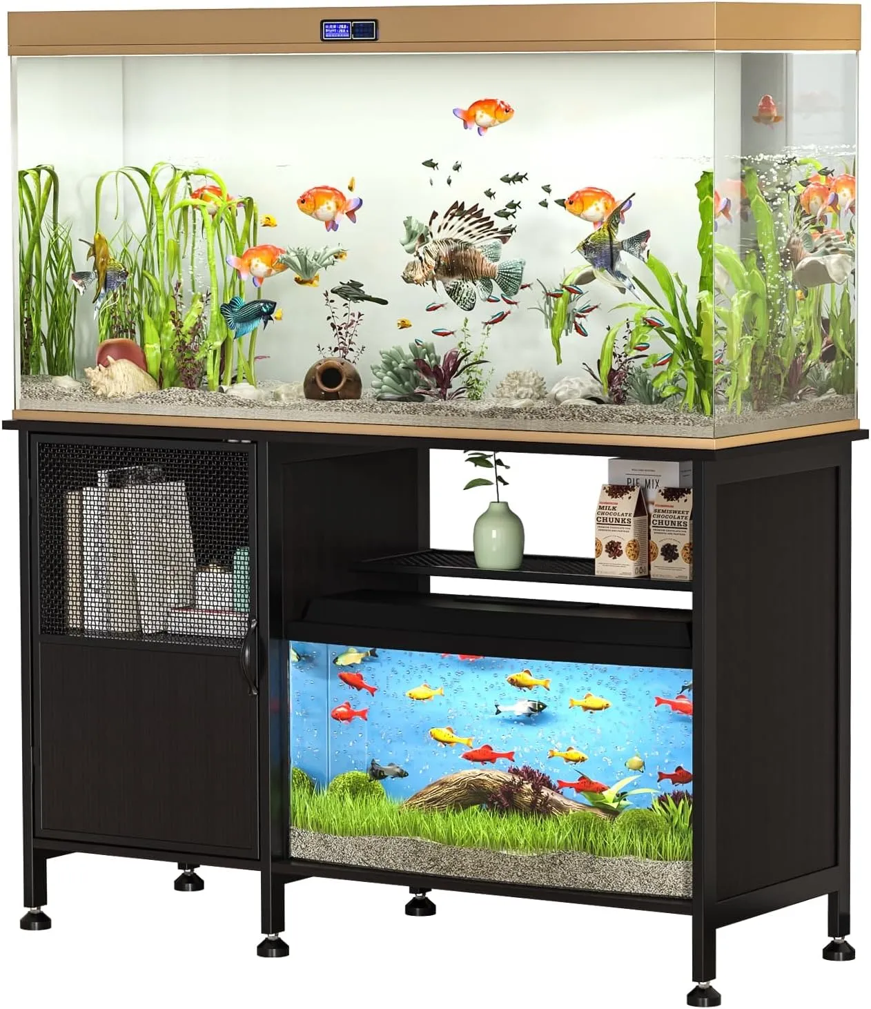 Metal Aquarium Stand, Heavy Duty Fish Tank Stand For 350LBS