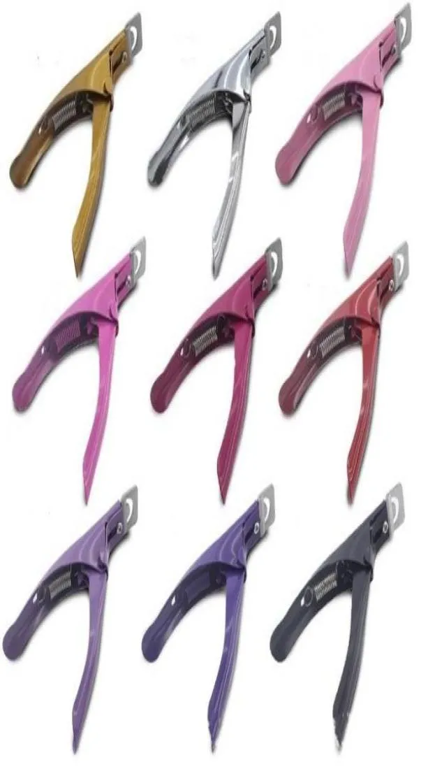 Candy Colors rostfritt stål 3way akryl UV gel falsk nagelspets Clipper Cutter Edge Cutter Tips Nail Professional8934739