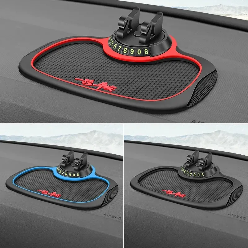 2024 Multi-Functional Car Anti-Slip Mat Auto Phone Holder Non Slip Sticky Anti Slide Dash Phone Mount Silicone Dashboard Car Pad Matfor silicone car phone holder