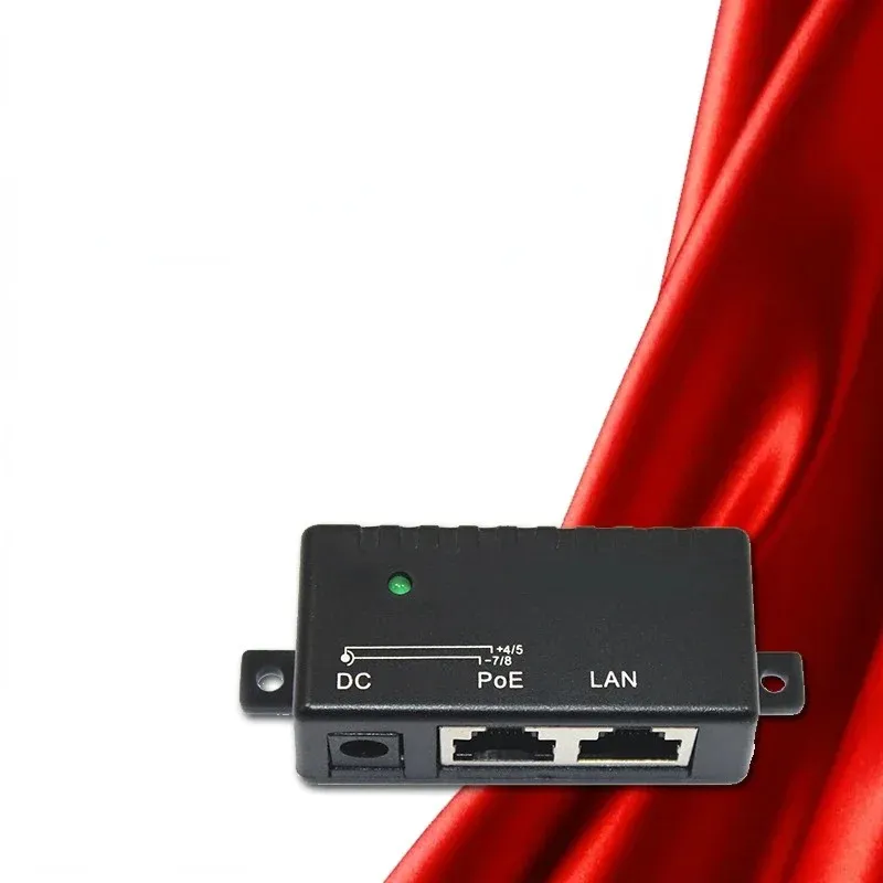 Anpwoo Security Power Over Ethernet Gigabit Poe Injector Single Port Mycket midspan för övervakningskamera