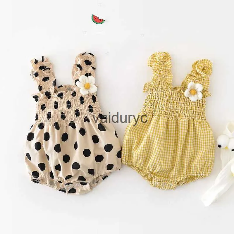 Rompers 2023 Bodys de bébé été des filles à pois