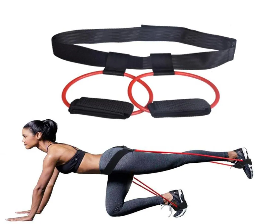 Booty Band Set Resistance Bands Beauty Booty Fitness workout benen en bumuscles training met verstelbare taille riem3330750