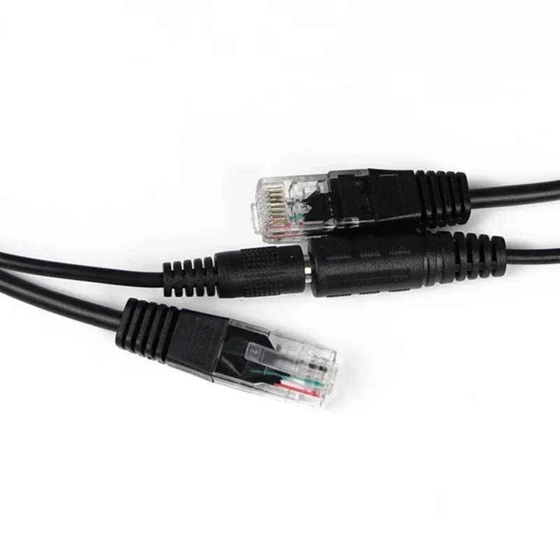 2024 POE CABLE PASTER Power Over Ethernet Adapter Cable Cable Splitter Splitter Модуль питания 12-48 В для IP-камерфора Poe Splitter инжектор