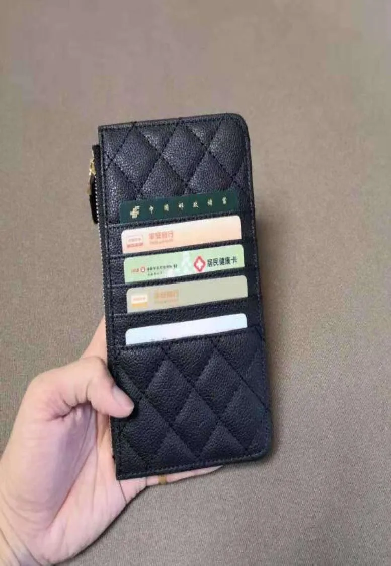 Marchio parigino sacca per telefono cellulare portafoglio cavialefulto di lusso viep wonetet in pelle di credito in pelle nera sacca di carta femmina designer nome carta 5870428