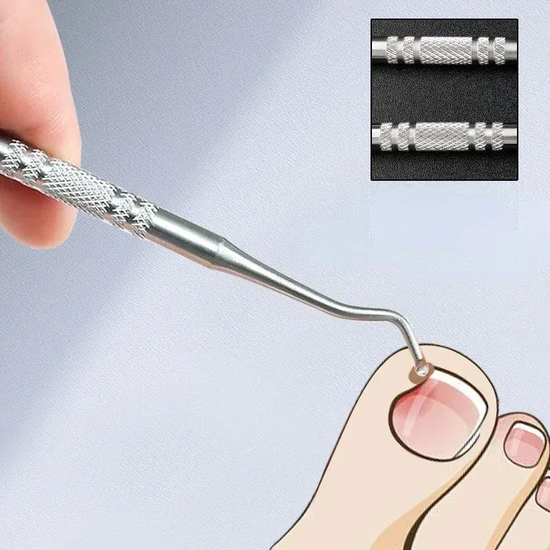 Toe Nail Hook Hook Ingrowrow podwójnie zakończony wrastający plik korekty plik podnośnika manicure paznokcie paznokci narzędzie do pielęgnacji stóp