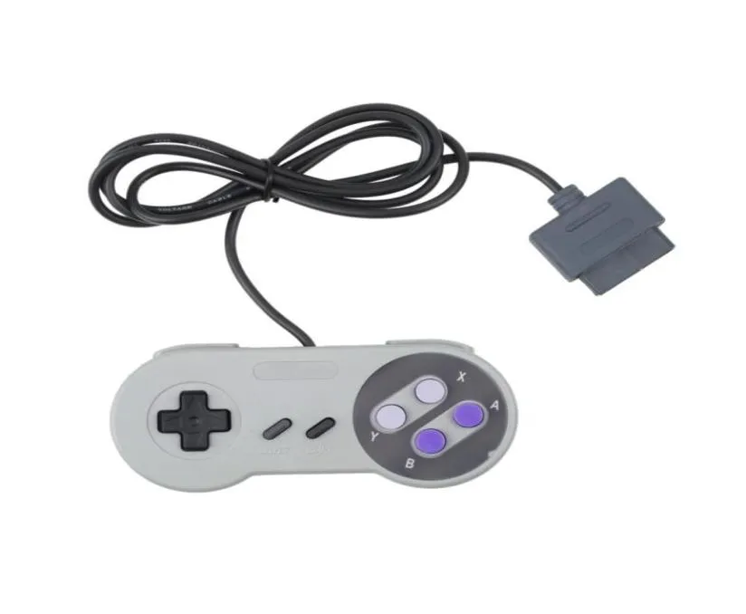 5pcs NEW Funny 16 Bit Controller Super for Nintendo for SNES System Console Control Pad Joypad Kid039s Gift Gray8465719