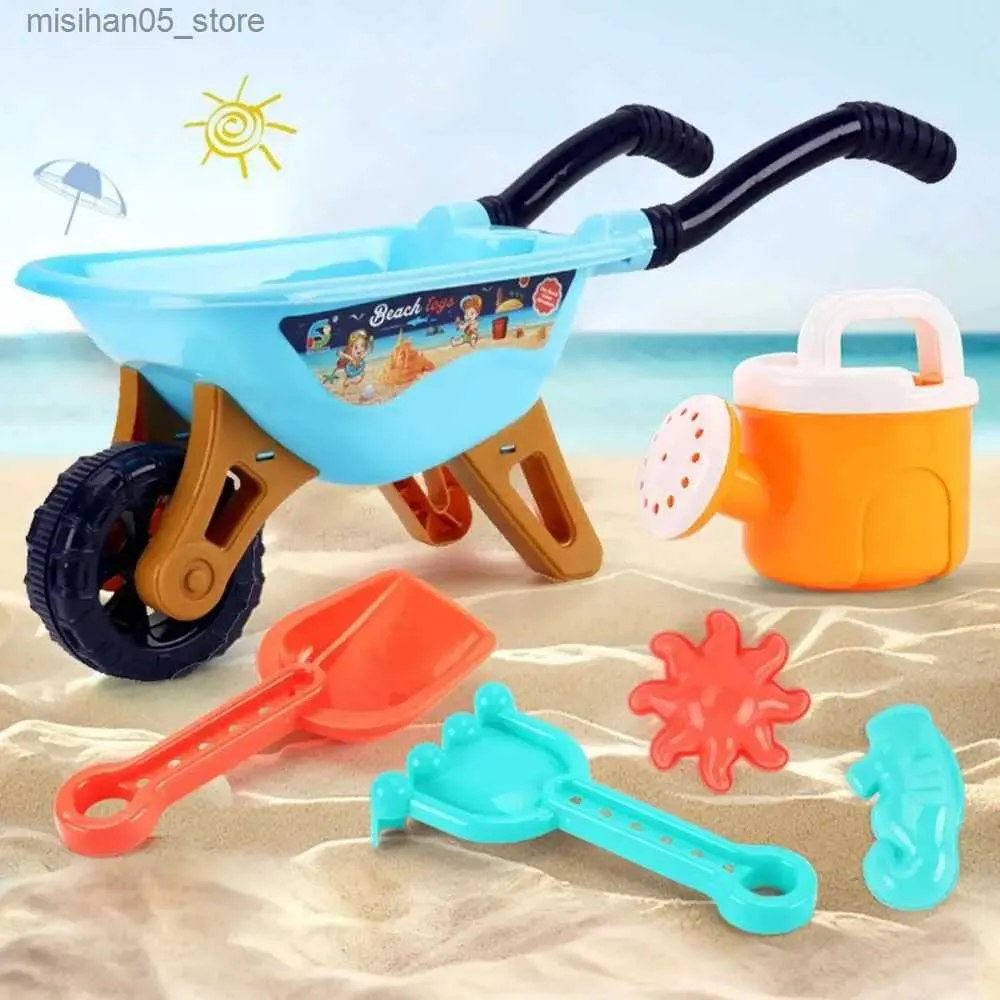 Sand Play Water Fun Childrens Leuke waterspellen spelen met kinderwagens Bathtub Toys Beach Sets Beach Toys Beach Games Q240426