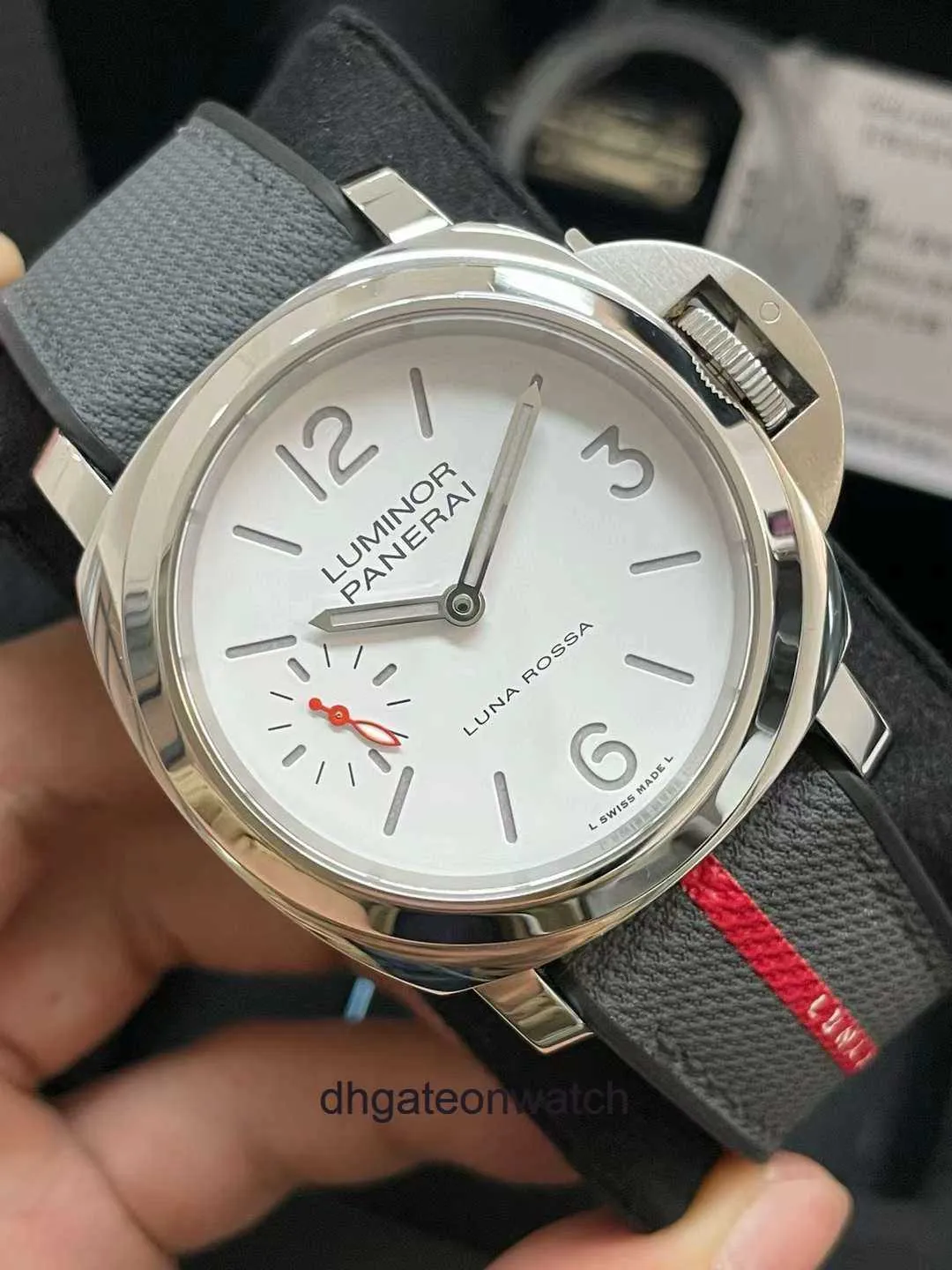 Relógios de designer de ponta para a série Peneraa Pam01342 Mechanical Mens Watch 44mm original 1: 1 com logotipo e caixa reais