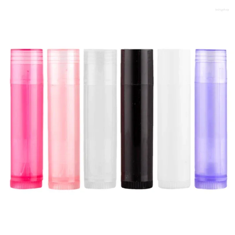 Speicherflaschen 5pcs/Los 5G 5 ml nachfüllbare Lippenstift -Röhrchen Lippenbehälter leere kosmetische Behälter Lotion Lotion Clear Travel Flasche