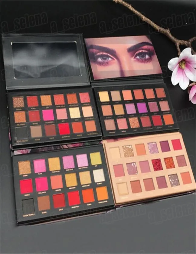 Palette d'ombres de maquillage des yeux de beauté 18 couleurs palettes de fards à paupières mates miroites rose à paupières paletes 4 styles2610019