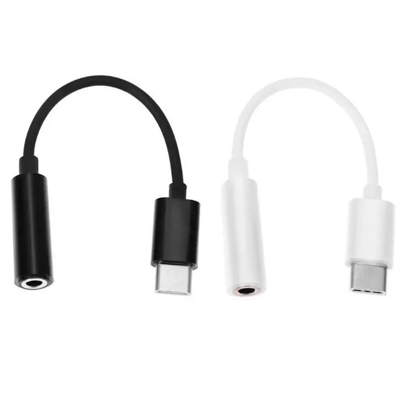 Ljudkabeltyp C 3.5 Jack Earphone Cable USB C till 3,5 mm hörlurar Adapter för Huawei P10 P20 P30 Pro Mate 10 Pro 20 30