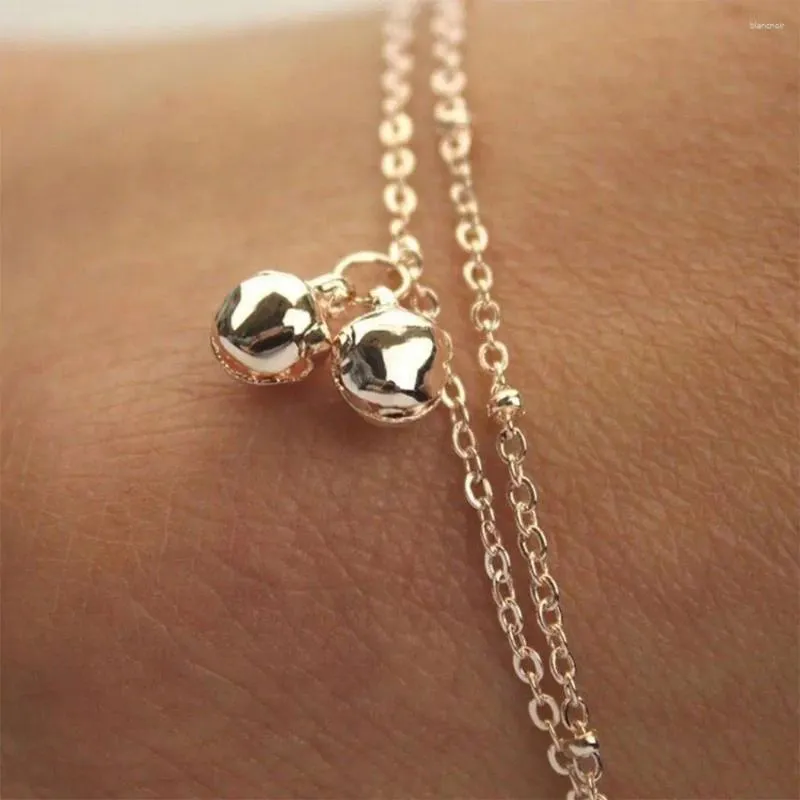 Fußkettchen Frauen Charme Bell -Knöchelkette Kette Bracelet Beach Sachlirt Schmuck Schmuck