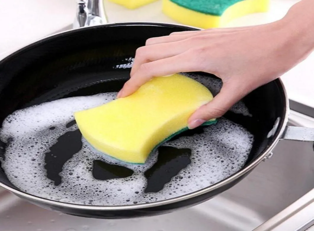Kök Ekofriendly Scouring Rag Dish Pan Washing Cleaning Nano Sponge Brush med stark Dekontaminering Diskduk Rengörare TOOL2689767