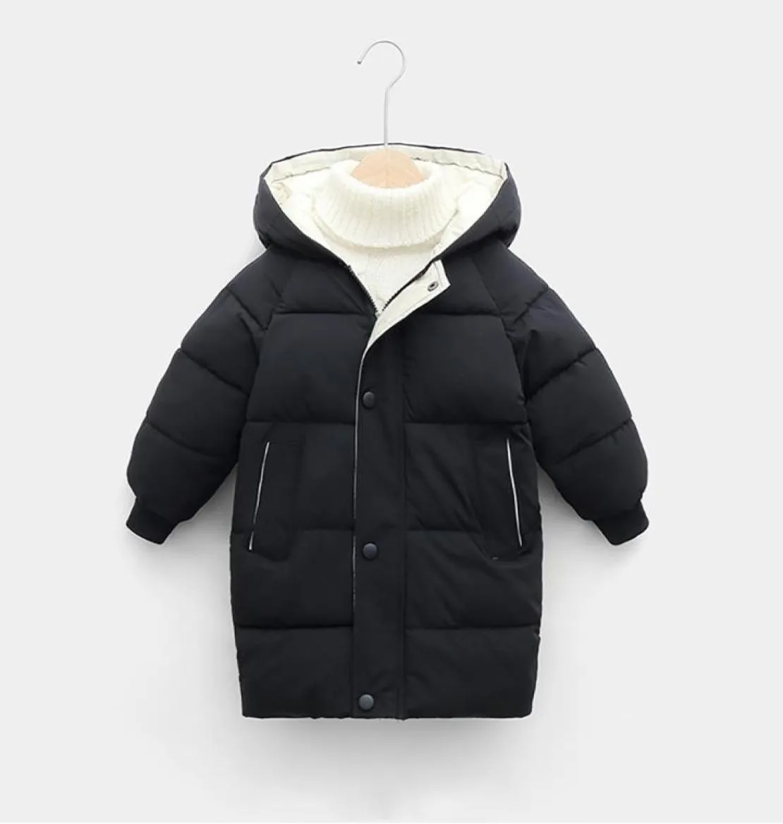 Children039s Down Coat Winter Jacket For Baby Boys Girls Cottonpadded Parka Coats Thicken Warm Long Jackets Kids Outerwear L2899759