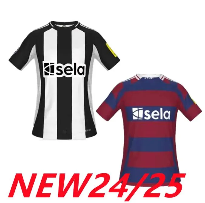 2024 Newcaslte Soccer Jerseys Bruno G. Joelinton Football 24 25 Рубашек года Isak Nufc Uniteds Maximin Wilson Size S-XXL