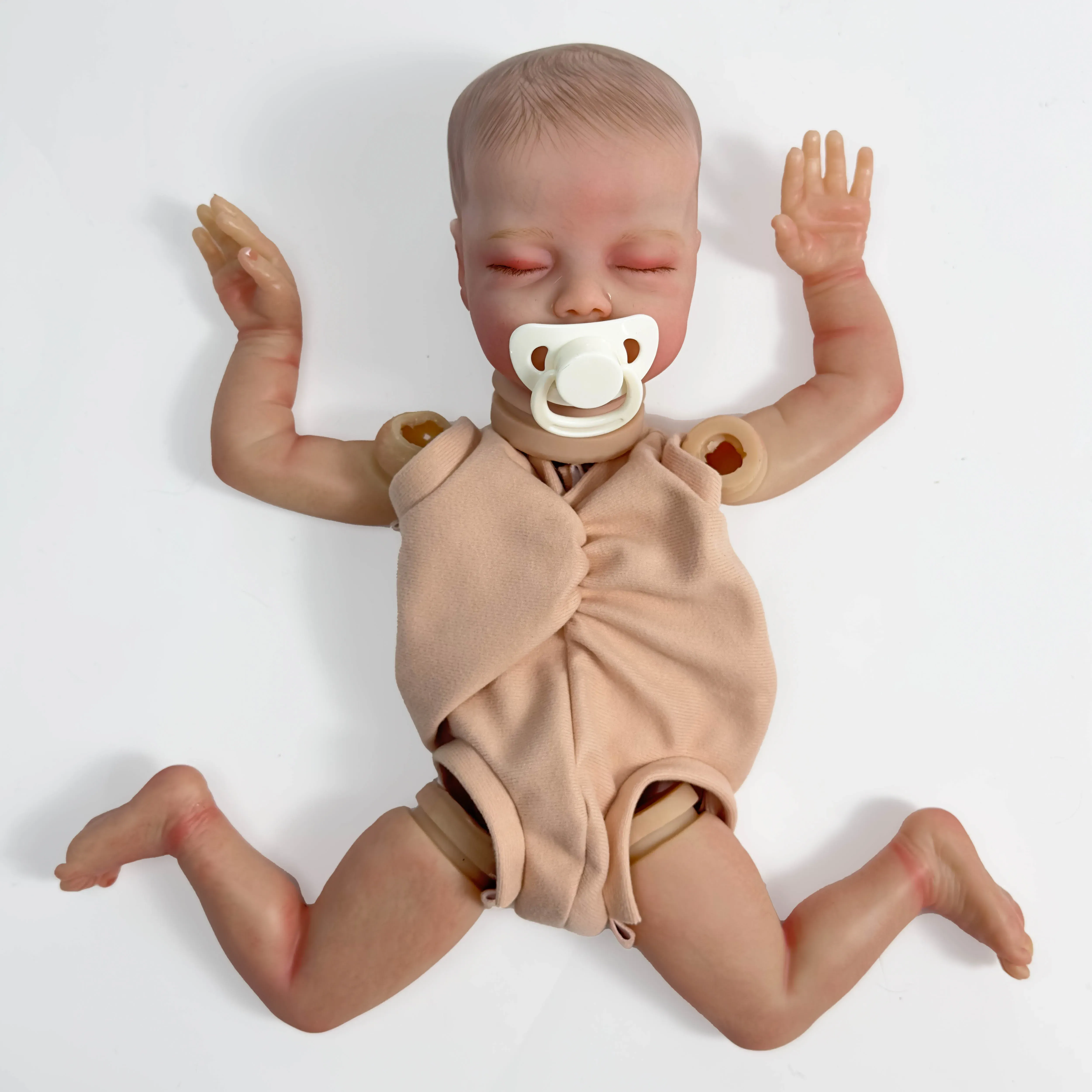 Bebekler npk 18 inçler zaten boyalı uyku bebe deliah bebek kitleri yeniden doğmuş bebek denemesiz diy yeniden doğmuş bebek kiti hediyesi çocuklar için