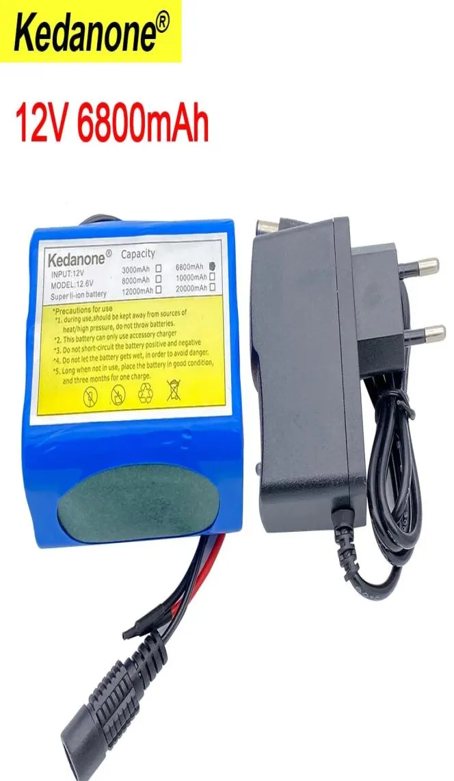 12v battery pack 68a 18650 rechargeable lithium with 126V charger Bms protection board3386897