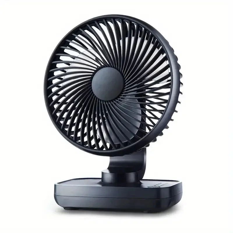 Портативный вентилятор аккумулятора Перезаряжаемый вентилятор на рабочем столе 4 скорость 90 ° Долгое время рабочего времени Портативный USB PEALSED Personal Fan 240415