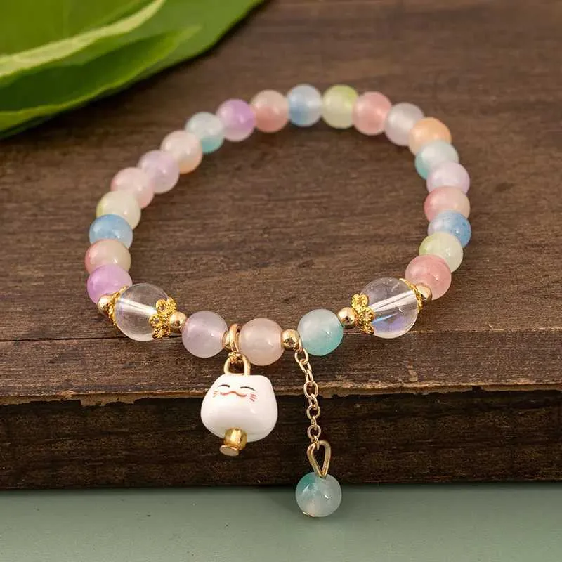 Rose Quartz Bead Stretch Bracelet Dyed Genuine Stones Rose Quartz Bead Stretch Bracelet Dyed Genuine Stones