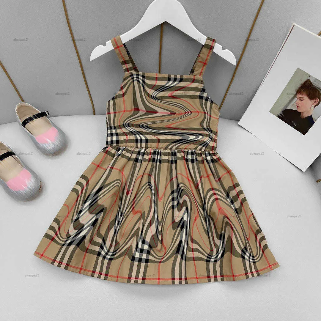 Luxury Girls Dresses Kids Designer Clothes Plaid... 