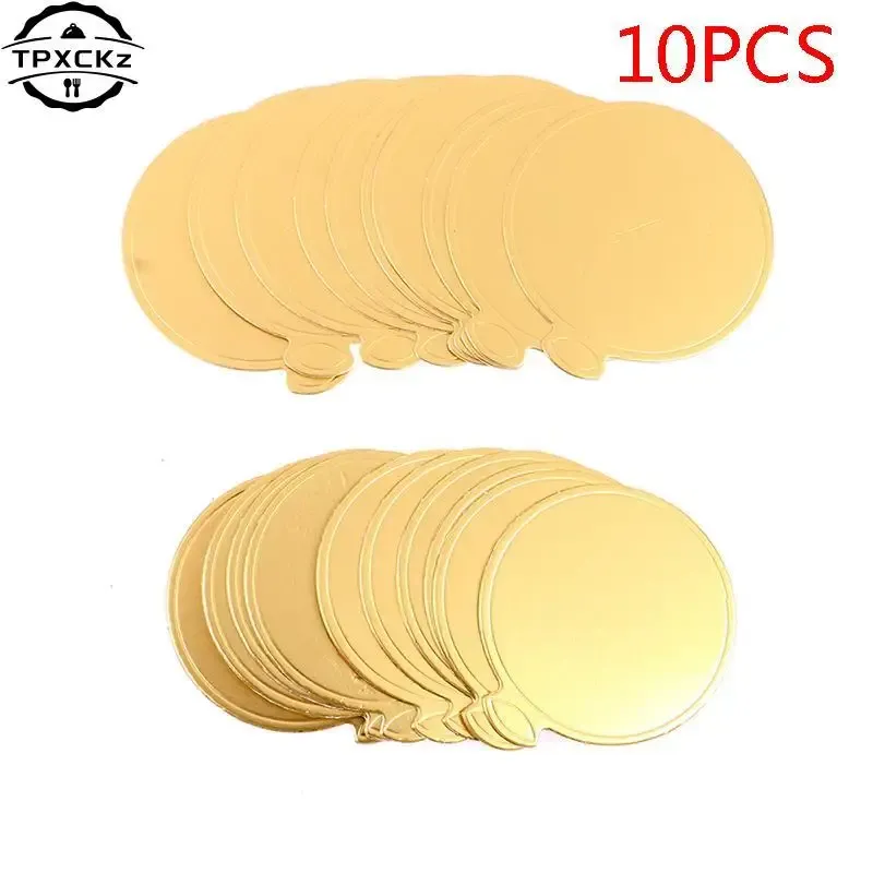 Moldes 10pcs 8cm/9cm de bolo redondo tábua de mousse pad para sobremesa de panificação de panor