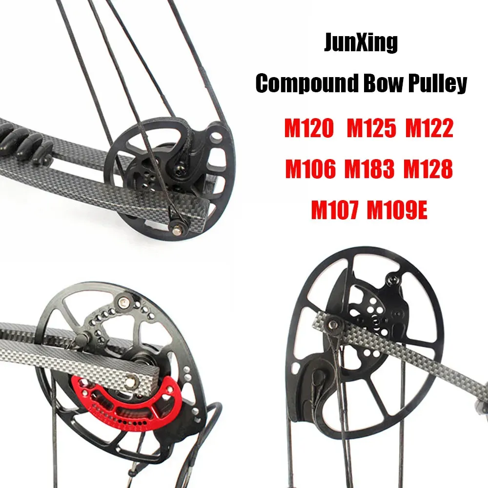 Arrow 1 Pair JUNXING Compound Bow Pulley DIY M106 M120 M125 M122 M183 M128 M109E M107 for Outdoor Archery Hunting Accessory