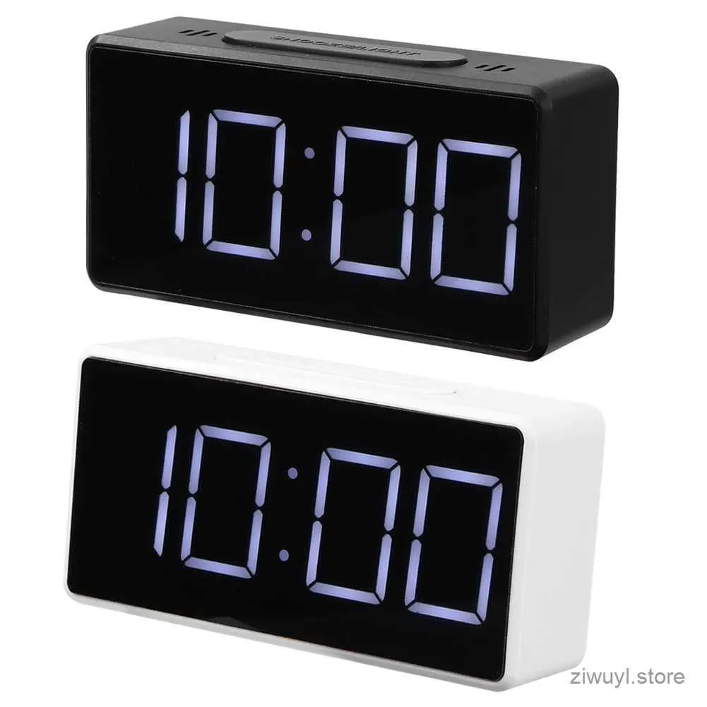 Relógios da mesa LED Mini-aluno Relógio USB Desktop Despertador eletrônico Relógio C- Testador de temperatura Branco luz 2 níveis de brilho