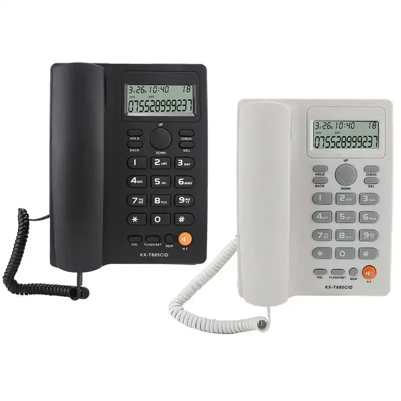 Accessoires Home Fandline Appeler téléphonique ID de bureau Téléphonetop Téléphone fixe Téléphone Free Hands Free House Téléphones pour Hôtel Home Home