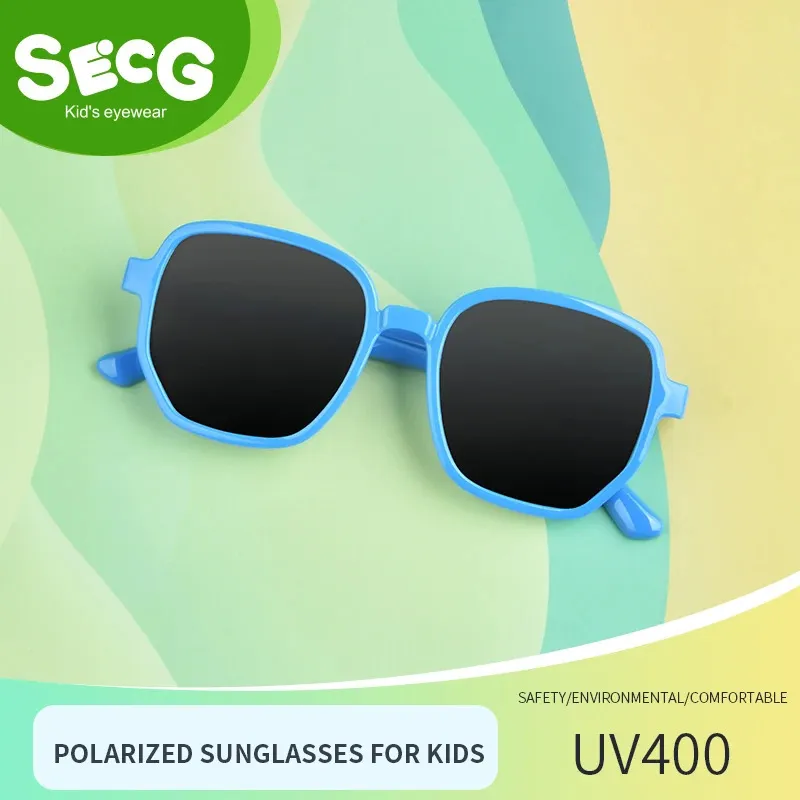 SECG Brand Childrens Sunglasses Boys and Girls Children Fashion Polarisée 240419