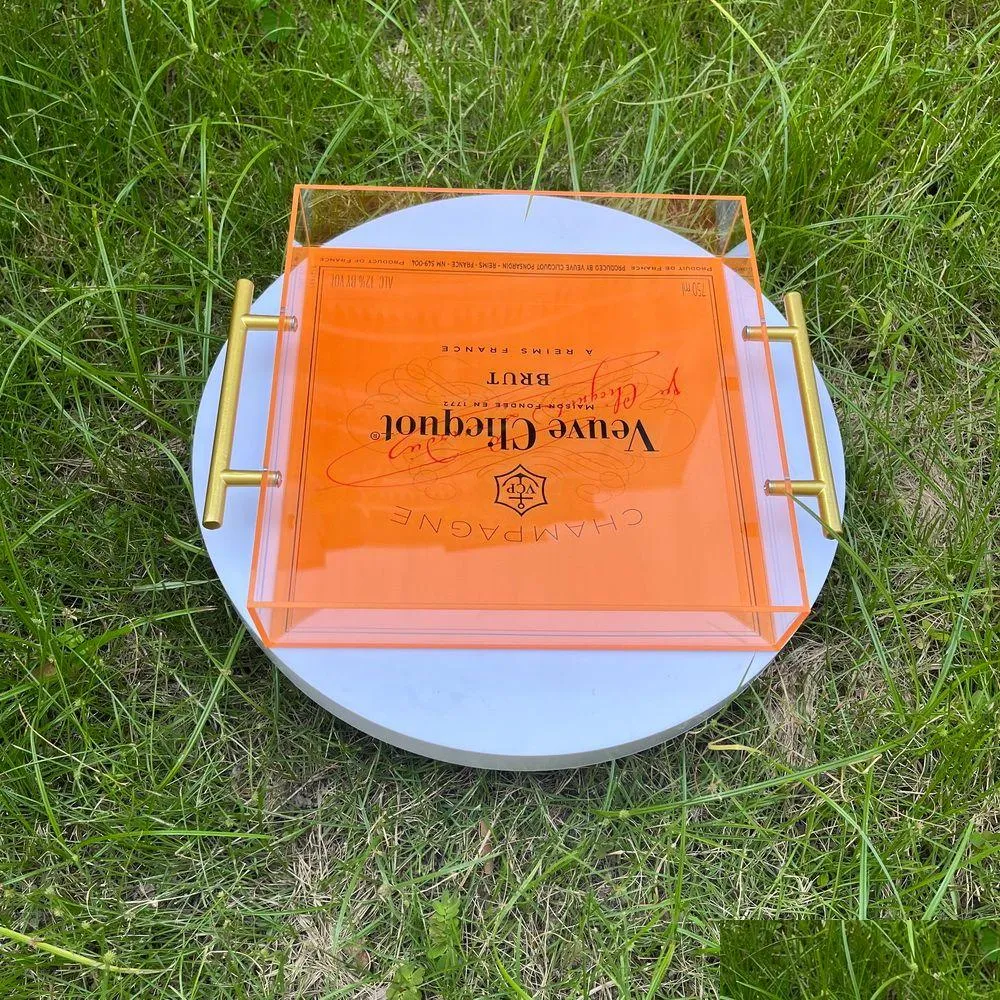 Frühstückstabletts Fabelhafte Orange Veuve Clicquot Champagner Servieren von Brandneue Drop Lieferung Hausgarten Housekeeping Organization Kitc OTZFV