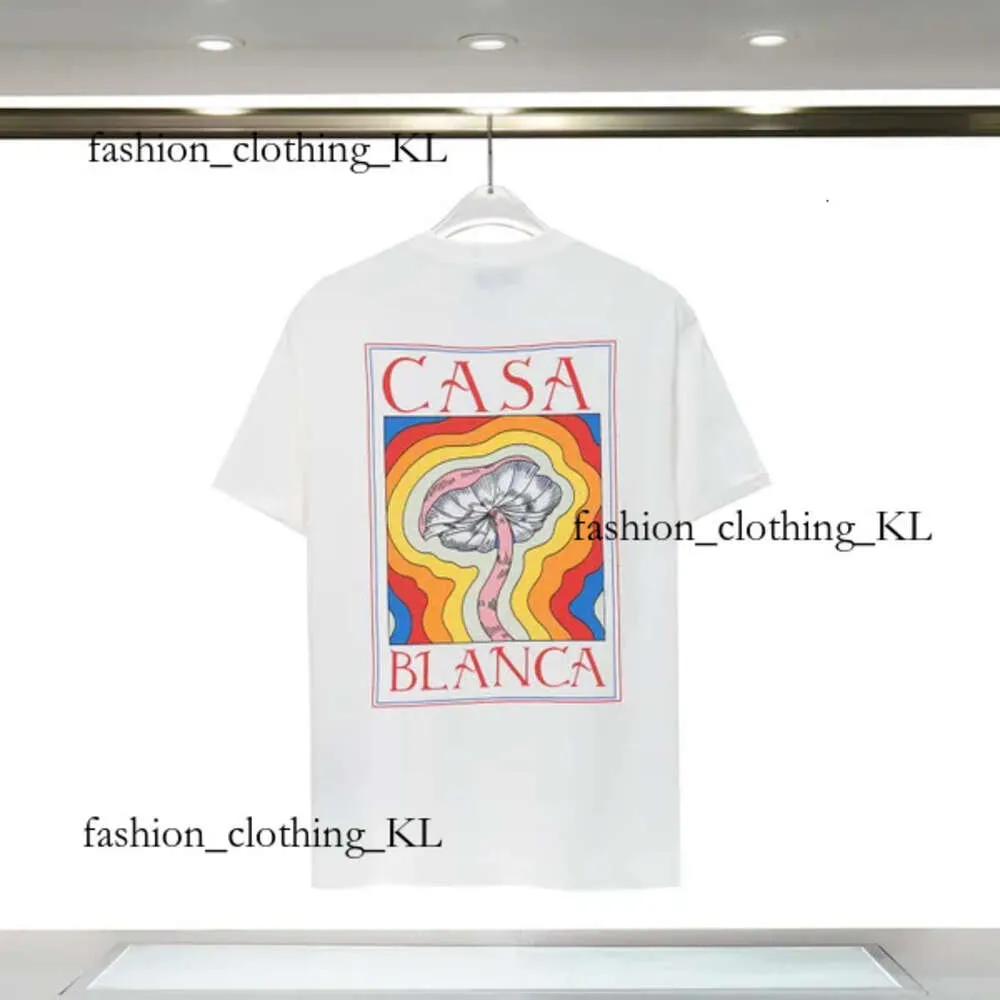 Top Designer T Shishs Spring Summer New Style Shirt Sweinshirt Starry Castle Casa de manga corta Casa Blanca Camisetas Tennis Club Casablanc Tamaño S-XXL 266