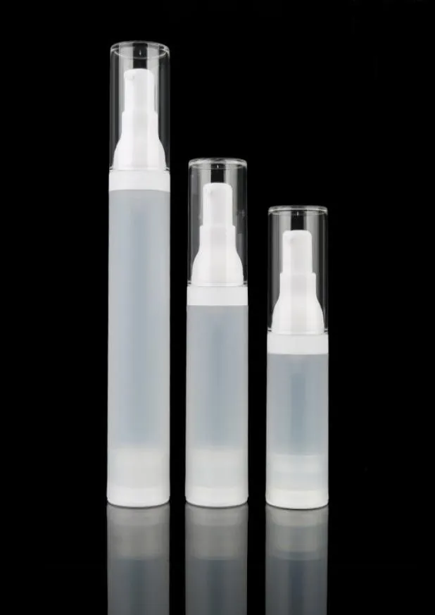 30 ml 50ml de garrafa fosca transparente vazia Recipiente de recipiente sem ar portátil Garrafas de loção de bomba portátil 15ml para Travel4992888