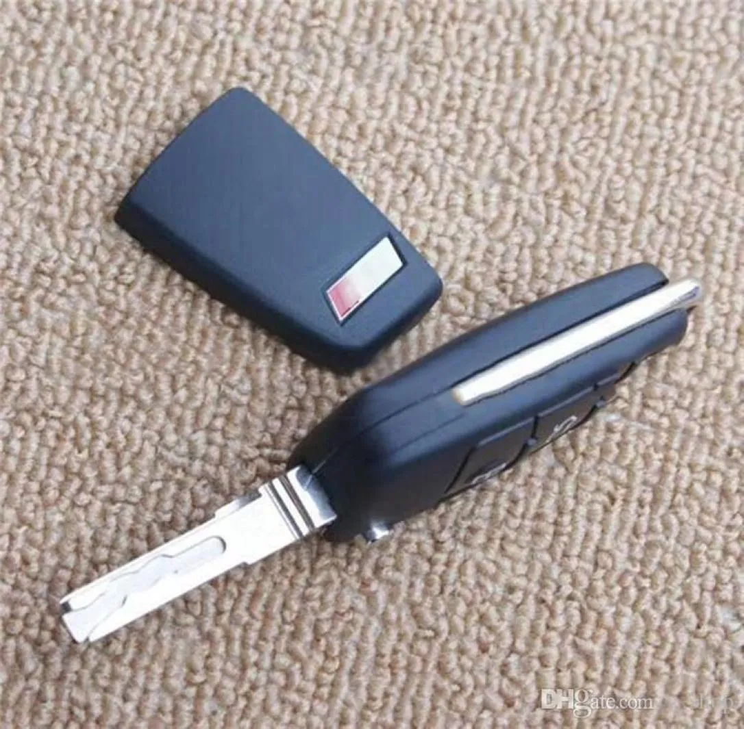 A3 S3 Q3 Q3 A6 L TT Q7 R8の新しいS3 RSロゴキーケースバックカバーThreeButton Car Key Modified Key Shell Sleeve2595605