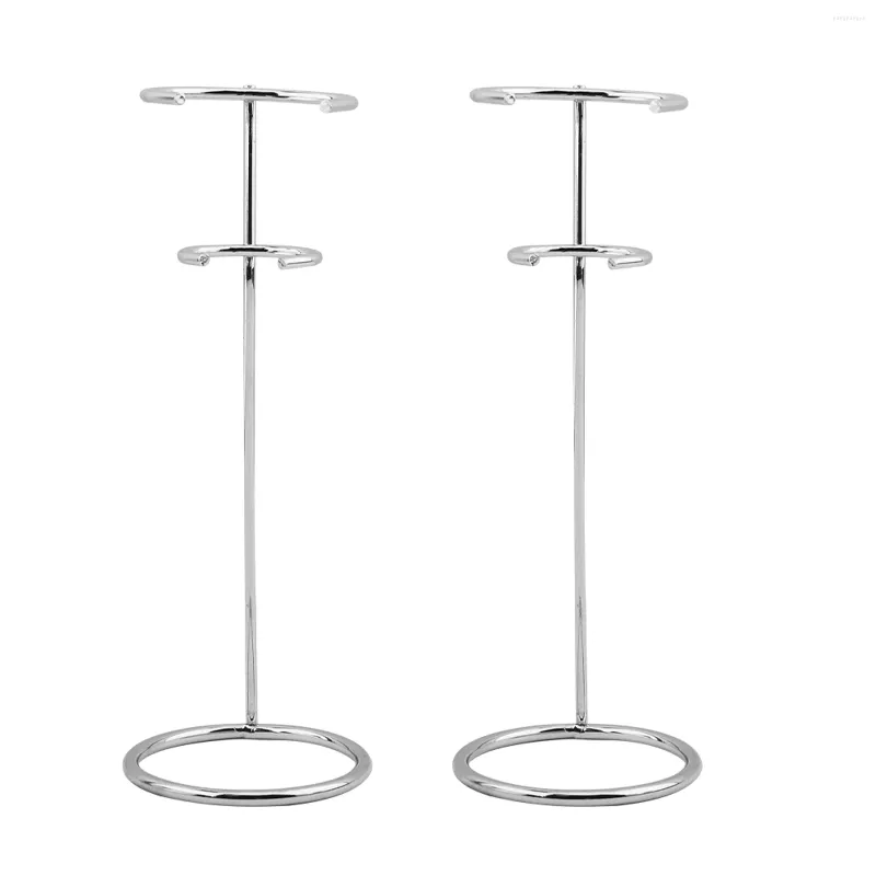 Almacenamiento de cocina 2pcs herramienta estable batidor de café soporte moderno fácil soporte de encimera limpia leche castaño de acero inoxidable