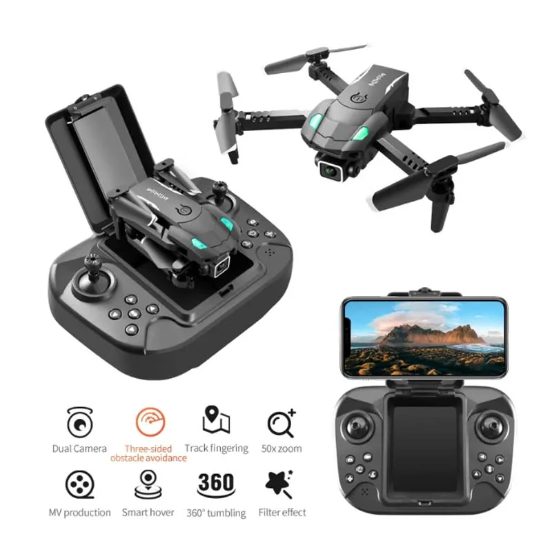 ZK20 S128 Mini Drohne 4K HD-Kamera Dreiseitige Hindernisvermeidung Luftdruck Lufter Höhe Professionelle faltbare Quadcopter-Spielzeuge