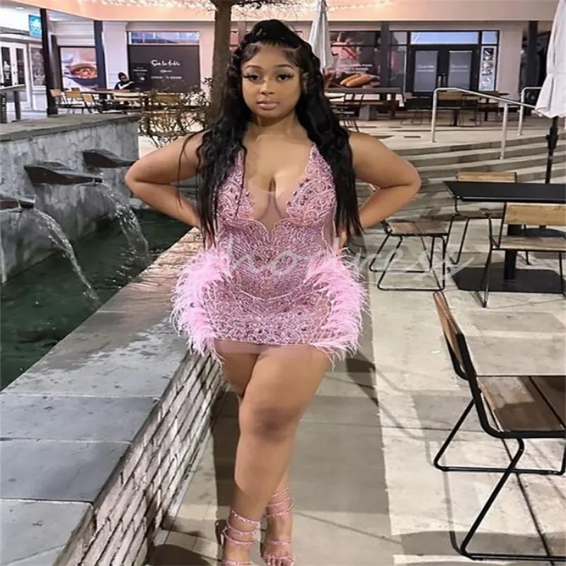 open lace back dress Primavera Feather Homecoming Dress 4029 Orange / 4 main image 0