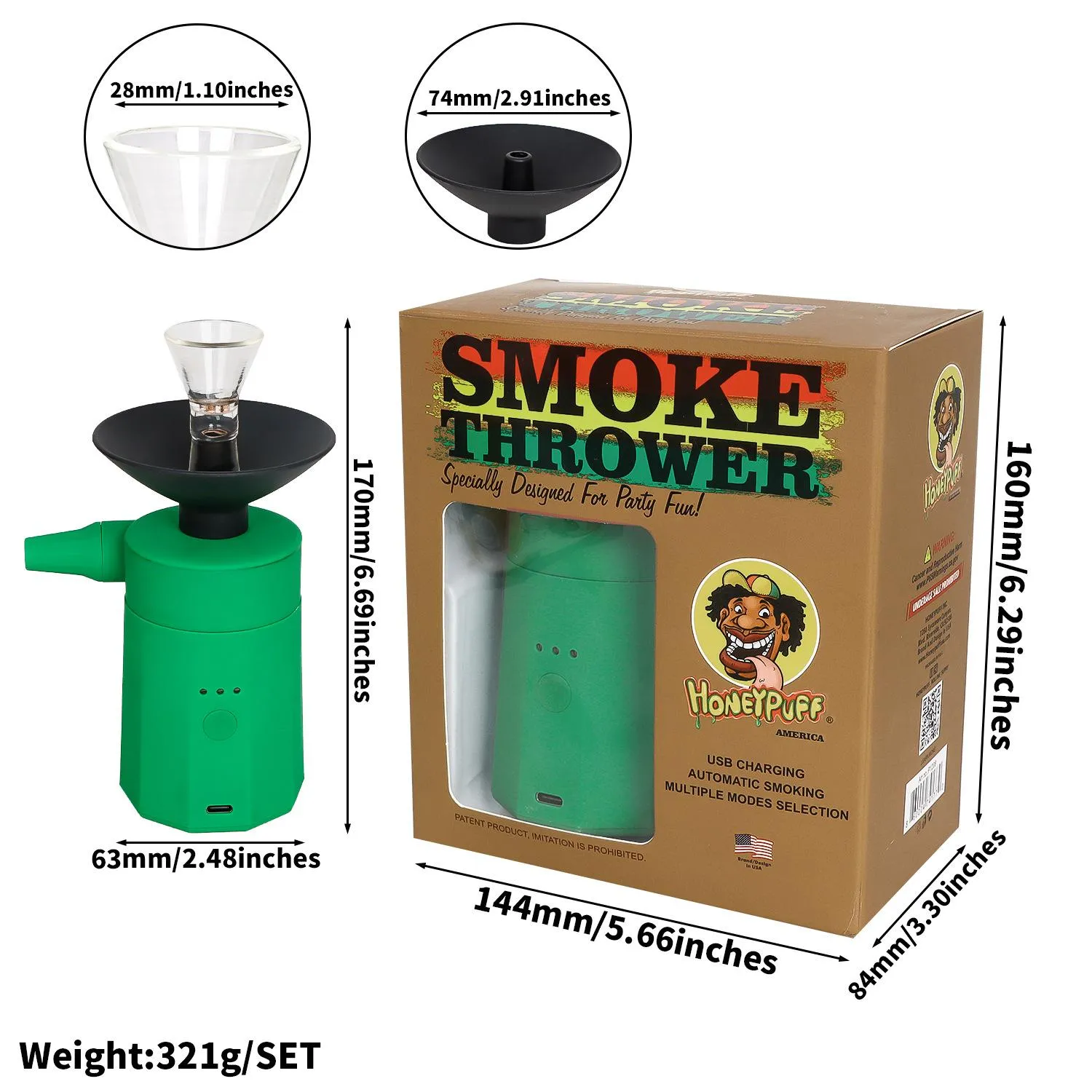 Water Pipe Smoke Sprayer Ejector Single Color Box Packaging, 2024's ...
