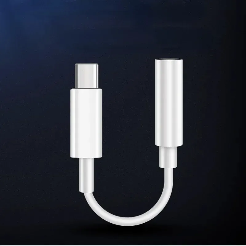 Adaptador de fone de ouvido USB C a 3,5 mm para Xiaomi Samsung C Tipo 3.5 Jack fone de ouvido Audio Auxiliar Cabo para Samsung Note10