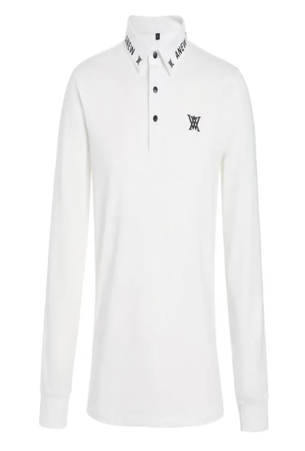 Autumn Winter Men Golfkleding Lange mouwen T -shirt Zwart of witte kleuren Leisure Buiten sportshirt SXXL SXXL in Choice2408831