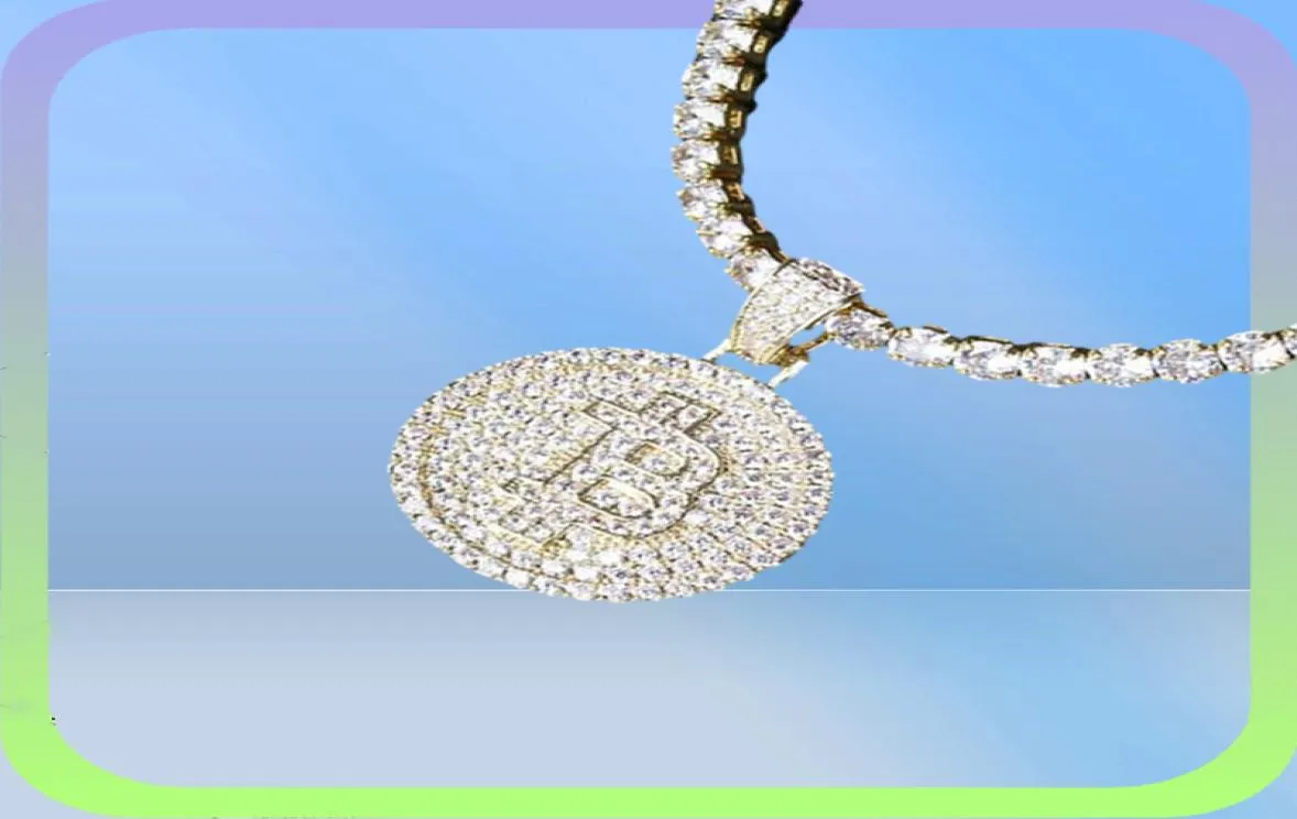 Karopel Hip Hop Full Cubic Zirconia Pendant Customize 16/18/20/24 Inch Iced out Tennis Chain Fashion Necklace Party Gift X05098078021