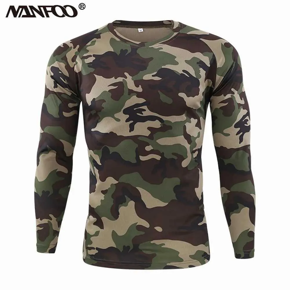 T-shirts táticos de verão Proteção solar Camiseta de manga longa Montanha respirável e camisa tática resistente ao suor Biomimetic Camouflage Caça traje 240426