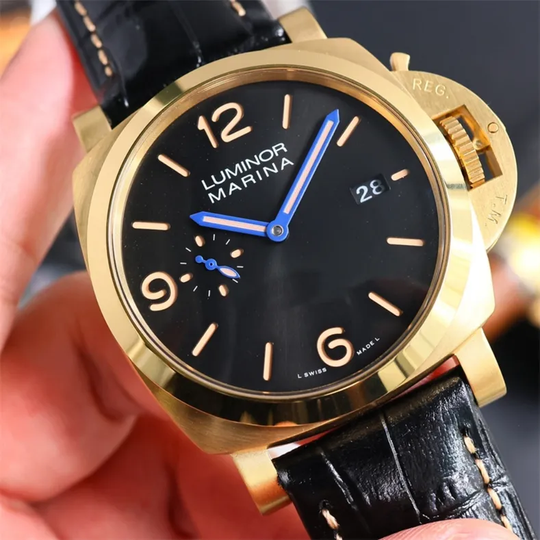 King Motre Be Luxe Luxury Watch Men Matchs Watches Imperping et Sweatproof 44mm Full Automatic Mouvement Mouvement Montre Monter de bracelet Relojes 00