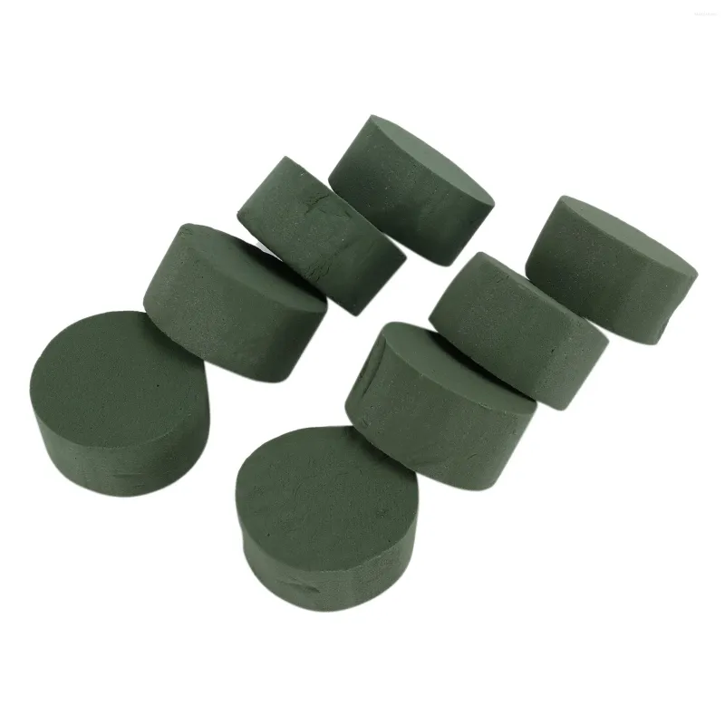 Fleurs décoratives 8 pack Kit d'arrangement de fleurs de bricolage vert rond