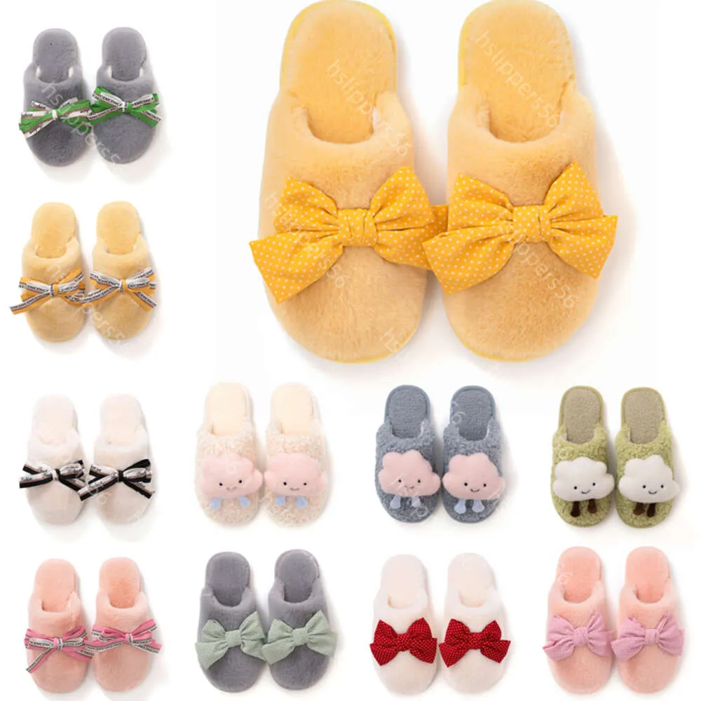 Cheaper Women For Fur Slippers Winter Yellow Pink White Snow Slides Indoor House Fashion Outdoor Girls Ladies Furry Slipper Soft Shoes 733 Ry 10440 ry