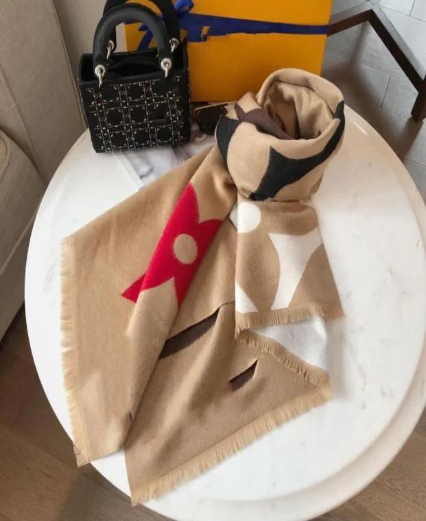 Scarf For women Letter Pattern cashmere wool Design Thick Scarfs Warm Scarves Size 180X70CM no box1991590