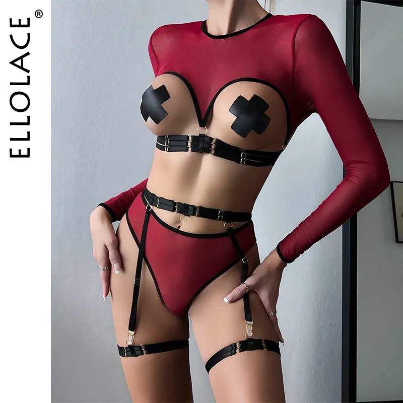 APPARI ELLOLACE LINGERIE SENSUALE LINGERE APERTO REGNO LUNGA LUNGHE SEXY MANAGGIO SEXTRE SETTO NUOD NUOD NUODE SET DI OTUMENTO EROTIC