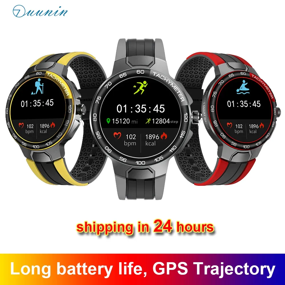 Zegarki OTUUNIN E15 Długa żywotność baterii Sport Wodoodporna tętno monitorowanie snu GPS